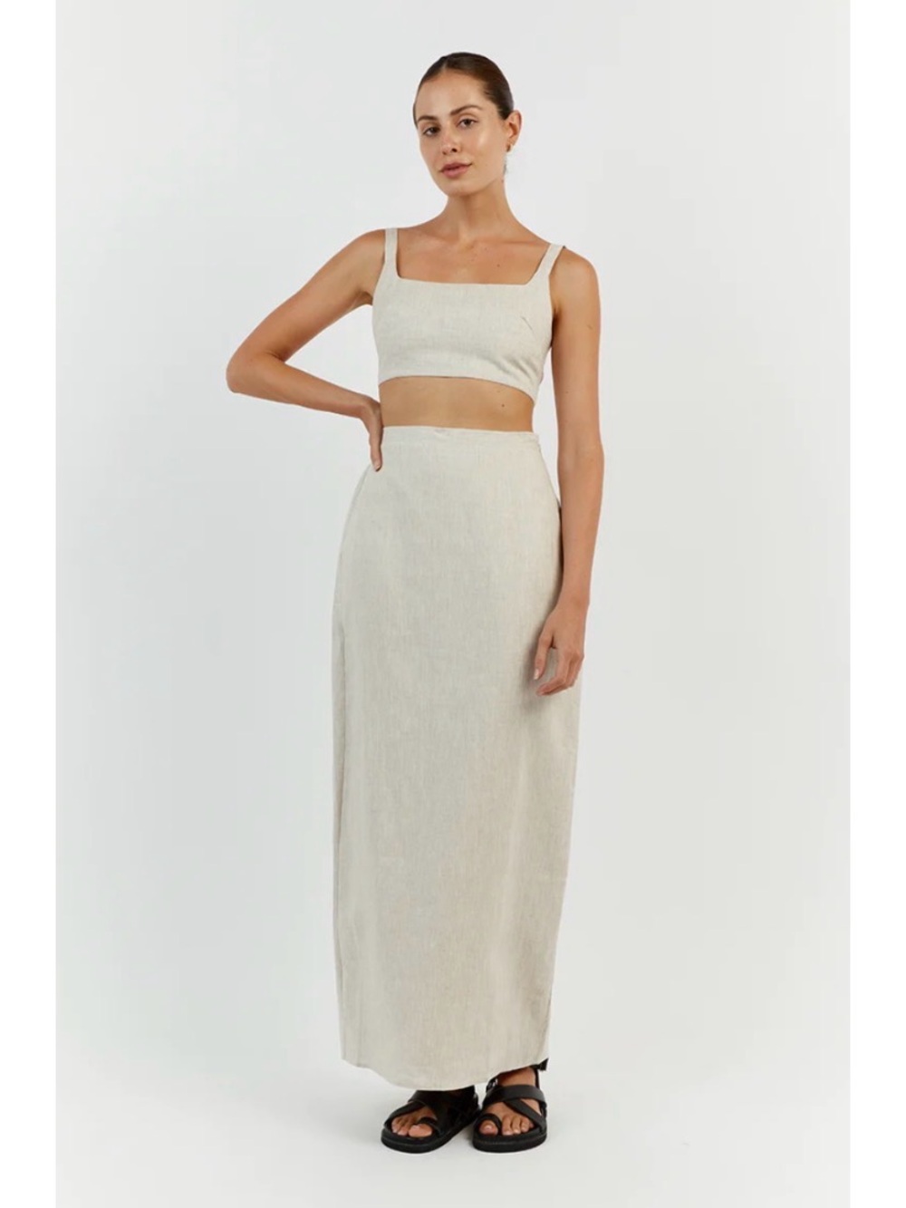 DISSH Linen Maxi Skirt
